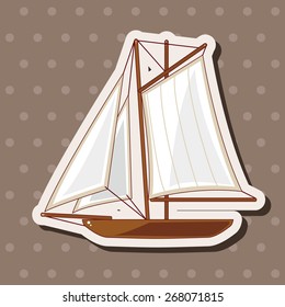 Transportation boat theme elements