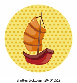 Transportation boat theme elements