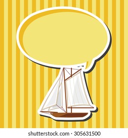 Transportation boat theme elements