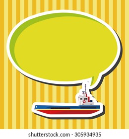 Transportation boat theme elements