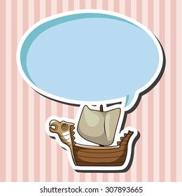 Transportation boat theme elements