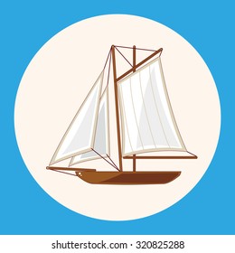 Transportation boat theme elements