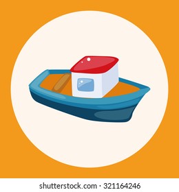 Transportation boat theme elements