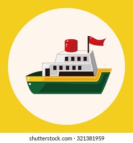 Transportation boat theme elements