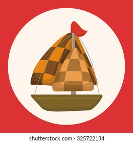 Transportation boat theme elements