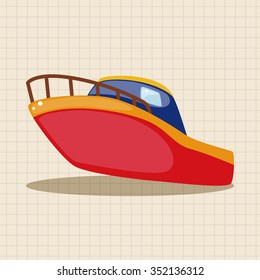 Transportation boat theme elements