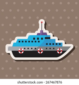 Transportation boat theme elements vector,eps