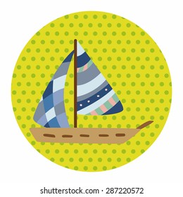 Transportation boat theme elements vector,eps