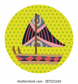 Transportation boat theme elements vector,eps
