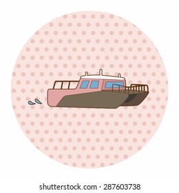 Transportation boat theme elements vector,eps