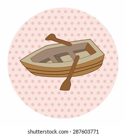 Transportation boat theme elements vector,eps