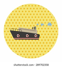 Transportation boat theme elements vector,eps
