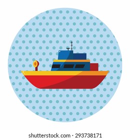 Transportation boat theme elements vector,eps
