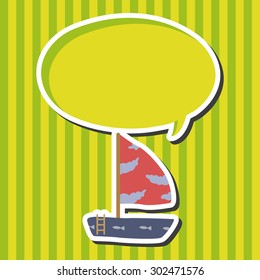 Transportation boat theme elements vector,eps