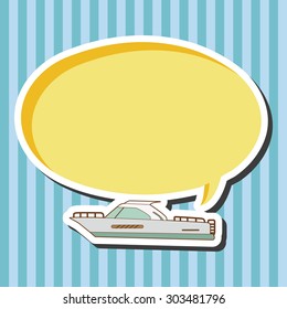Transportation boat theme elements vector,eps
