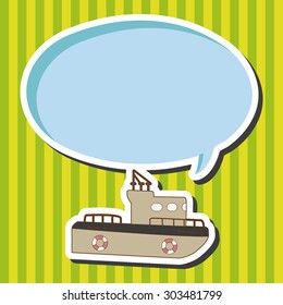 Transportation boat theme elements vector,eps