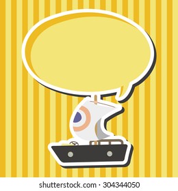 Transportation boat theme elements vector,eps