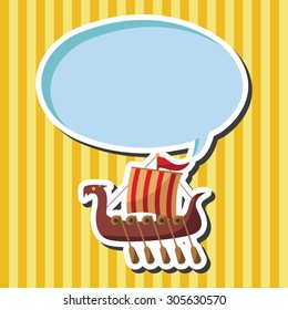 Transportation boat theme elements vector,eps