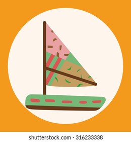 Transportation boat theme elements vector,eps