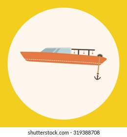 Transportation boat theme elements vector,eps