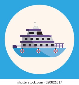 Transportation boat theme elements vector,eps