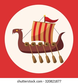 Transportation boat theme elements vector,eps