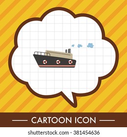 Transportation boat theme elements vector,eps