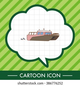 Transportation boat theme elements vector,eps