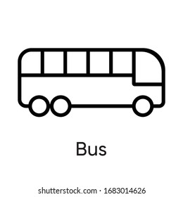 Transportation Bus Travel Vector icon