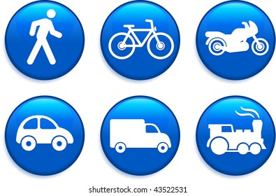 Transportation Buttons Original Vector Illustration Buttons Collection