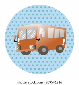 transportation car bus theme elements vector,eps