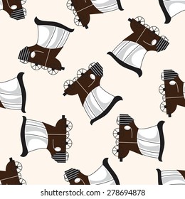 transportation car , cartoon seamless pattern background