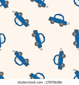 transportation car , cartoon seamless pattern background