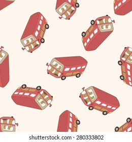 transportation car , cartoon seamless pattern background
