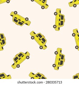 transportation car , cartoon seamless pattern background