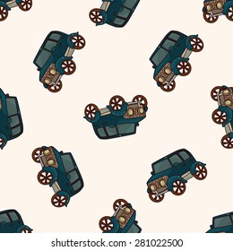 transportation car , cartoon seamless pattern background