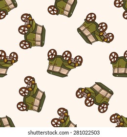transportation car , cartoon seamless pattern background