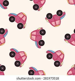 transportation car , cartoon seamless pattern background