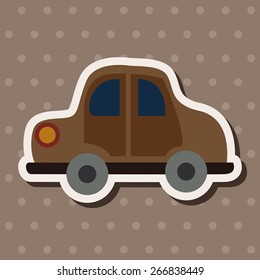 Transportation car flat icon elements background,eps10