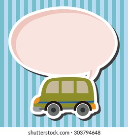 Transportation car flat icon elements background,eps10