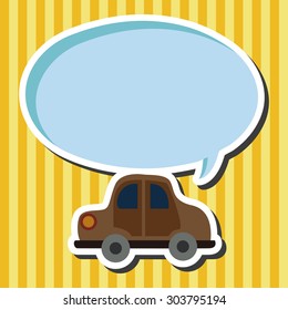 Transportation car flat icon elements background,eps10