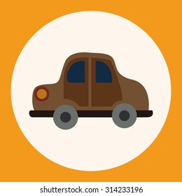 Transportation car flat icon elements background,eps10