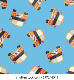 Transportation car flat icon,eps10 seamless pattern background
