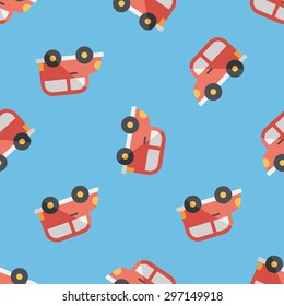 Transportation car flat icon,eps10 seamless pattern background