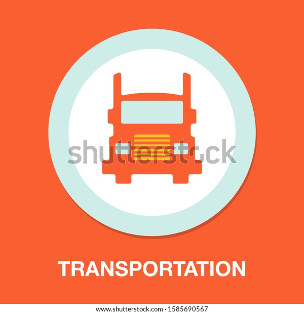 transportation car - pickup truck, delivery\
van truck, lorry icon - Cargo van\
illustration