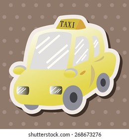transportation car taxi theme elements vector,eps