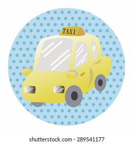 transportation car taxi theme elements vector,eps