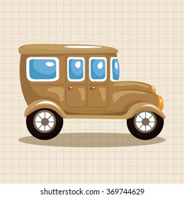 transportation car theme elements