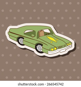 transportation car theme elements vector,eps