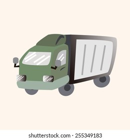 transportation car truck theme elements vector,eps